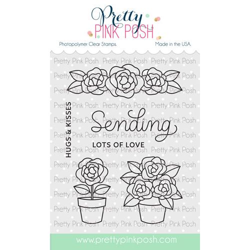 Pretty Pink Posh - Potted Roses Stamp Set