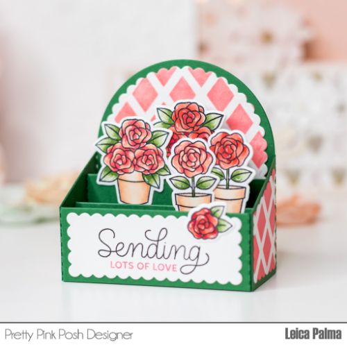 Pretty Pink Posh - Potted Roses Stamp Set