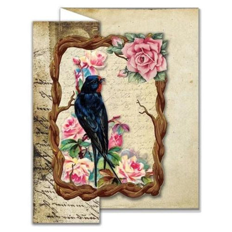 Creatief Art Vintage Birds 02 Card Kit (RE2530-0099)