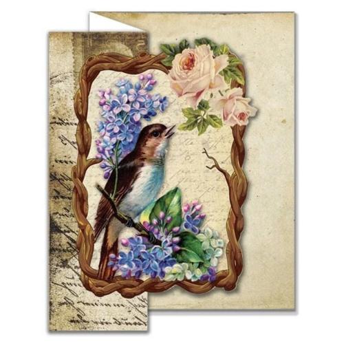 Creatief Art Vintage Birds 02 Card Kit (RE2530-0099)