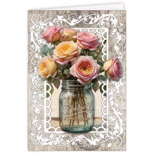 Creatief Art Antique Flowers 03 Card Kit (RE2530-0183)
