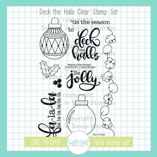 Sweet n Sassy Stamps - Deck the Halls Clear Stamp Set