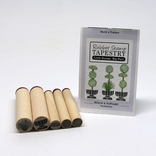 Rubber Stamp Tapestry - Build a Topiary