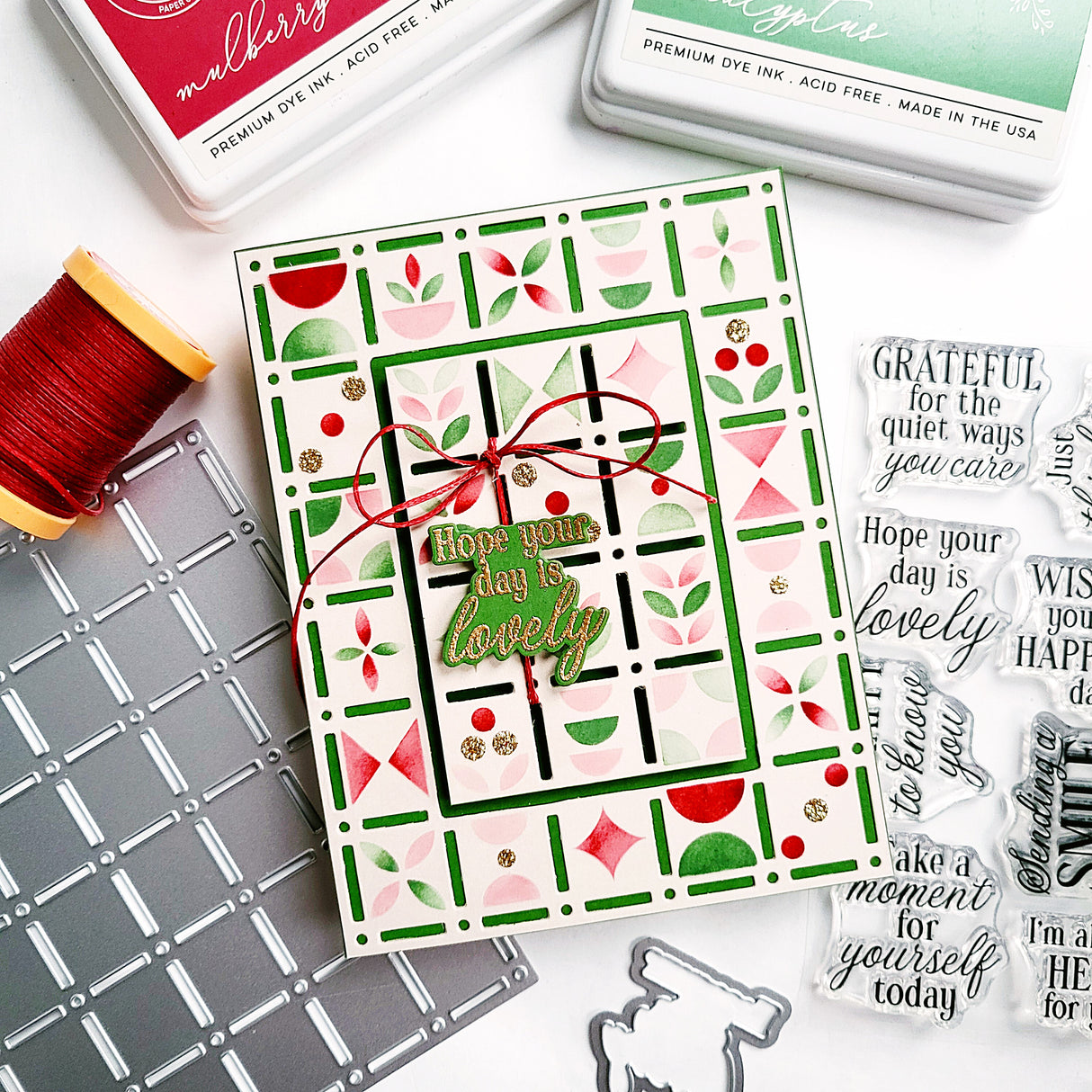 Pinkfresh Studio - Refined Grid coverplate die