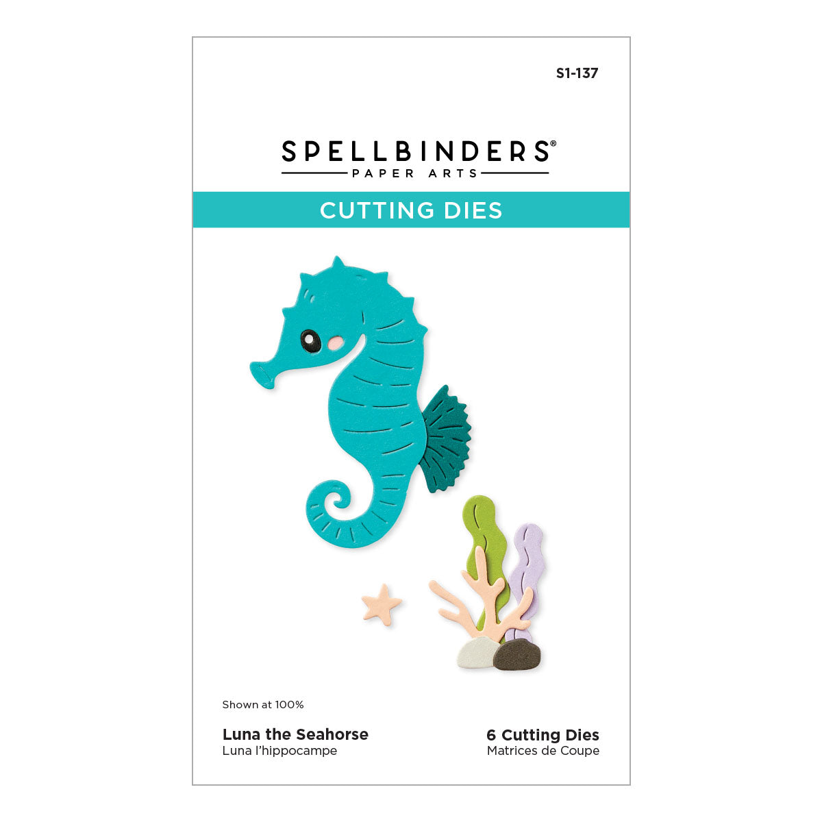Spellbinders - Luna the Seahorse Etched Dies