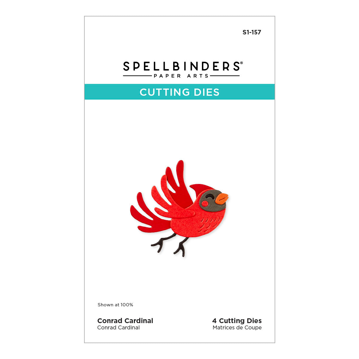 Spellbinders - Conrad Cardinal Etched Dies from the Dancin' Christmas Friends Collection