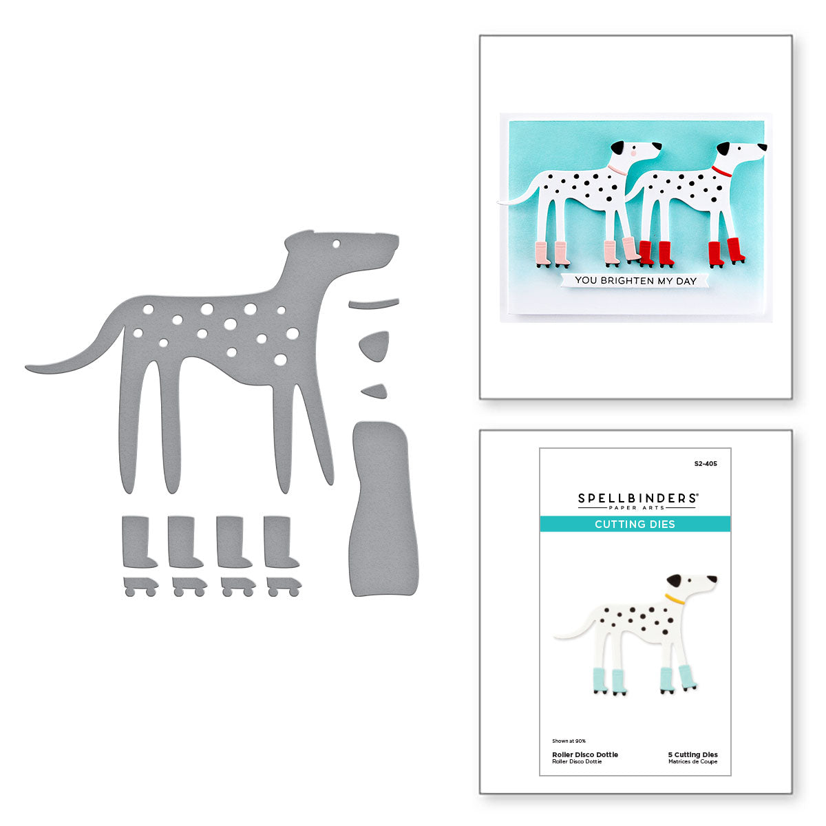 Spellbinders - Roller Disco Dottie Etched Dies