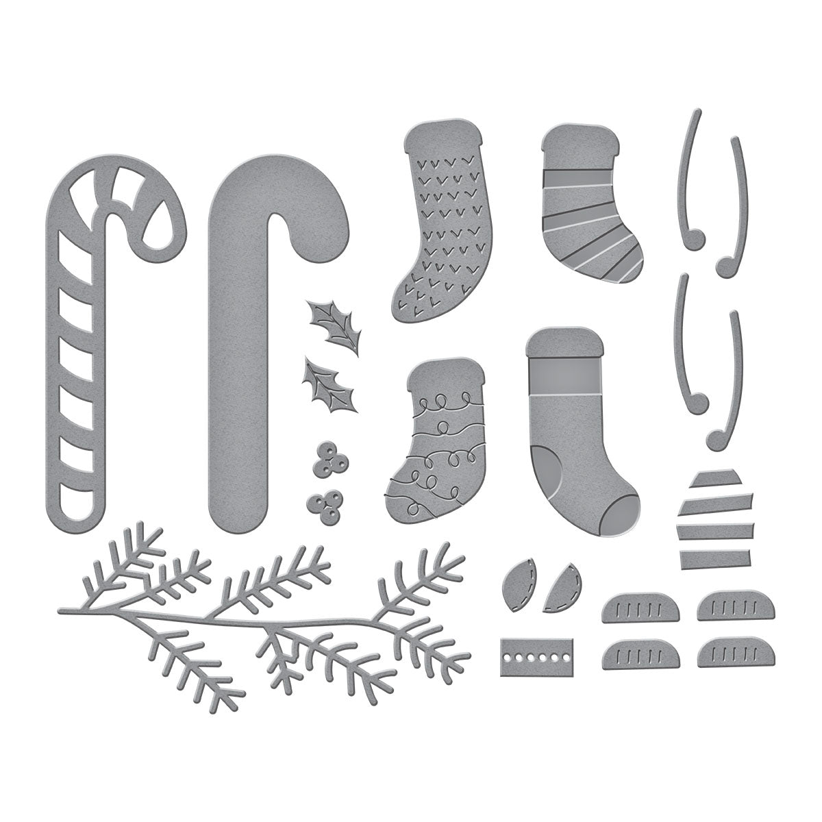 Spellbinders - Faux Embroidered Stockings Etched Dies