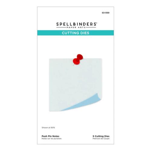 Spellbinders - Push Pin Notes Etched Dies from the Take Note Collection