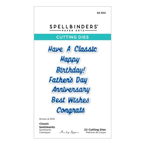 Spellbinders - Classic Sentiments Etched Dies from the Classic Road Legends Collection by Mindy Eggen