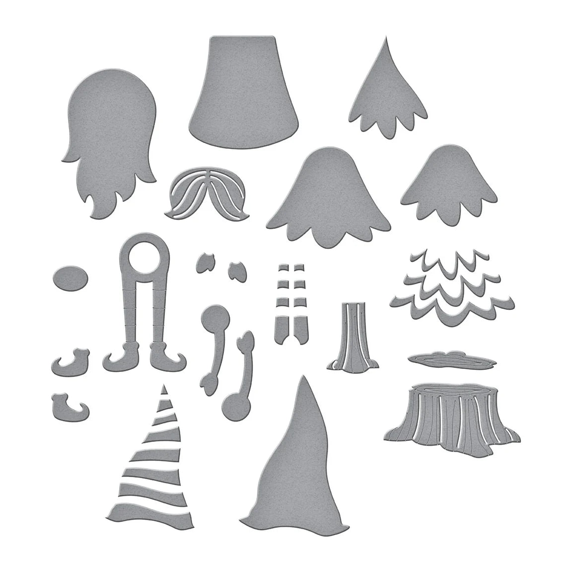 Spellbinders - Dancin' Gnome Etched Dies from the Be Merry Collection