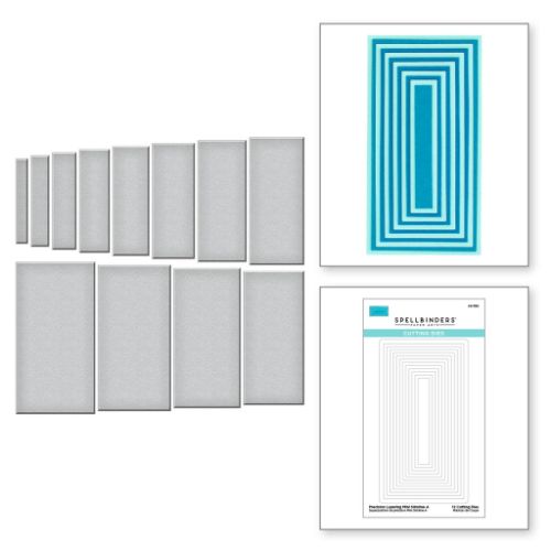 Spellbinders - Precision Layering Mini Slimline A Etched Dies