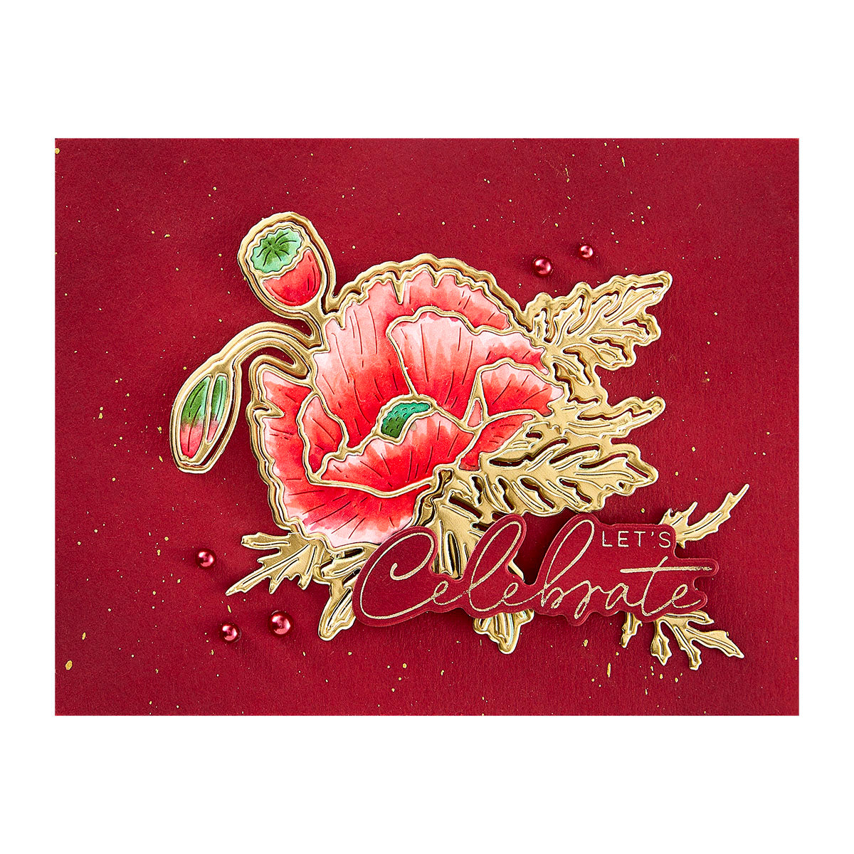 Spellbinders - Yana's Poppy Etched Dies from the Yana's Poppies Collection by Yana Smakula