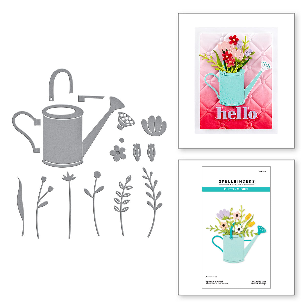 Spellbinders - Sprinkle & Grow Etched Dies