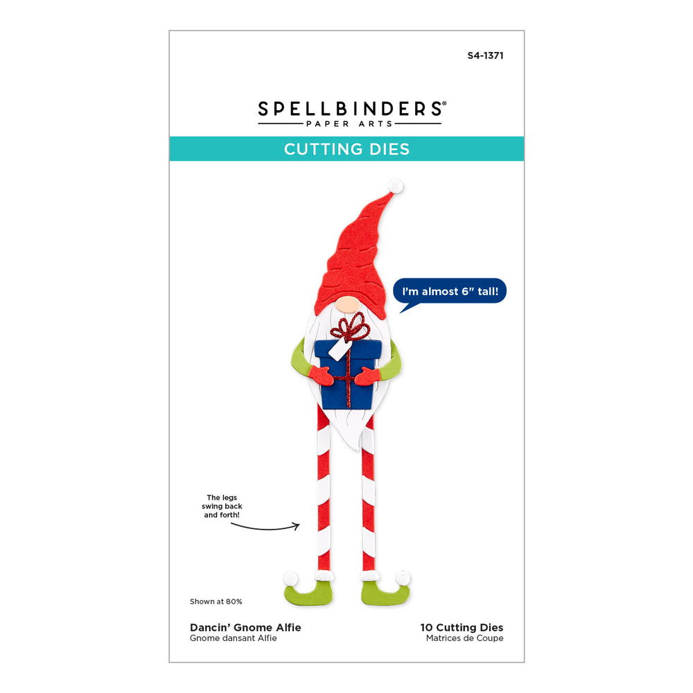 Spellbinders - Dancin' Gnome Etched Dies from the Dancin' Christmas Friends Collection