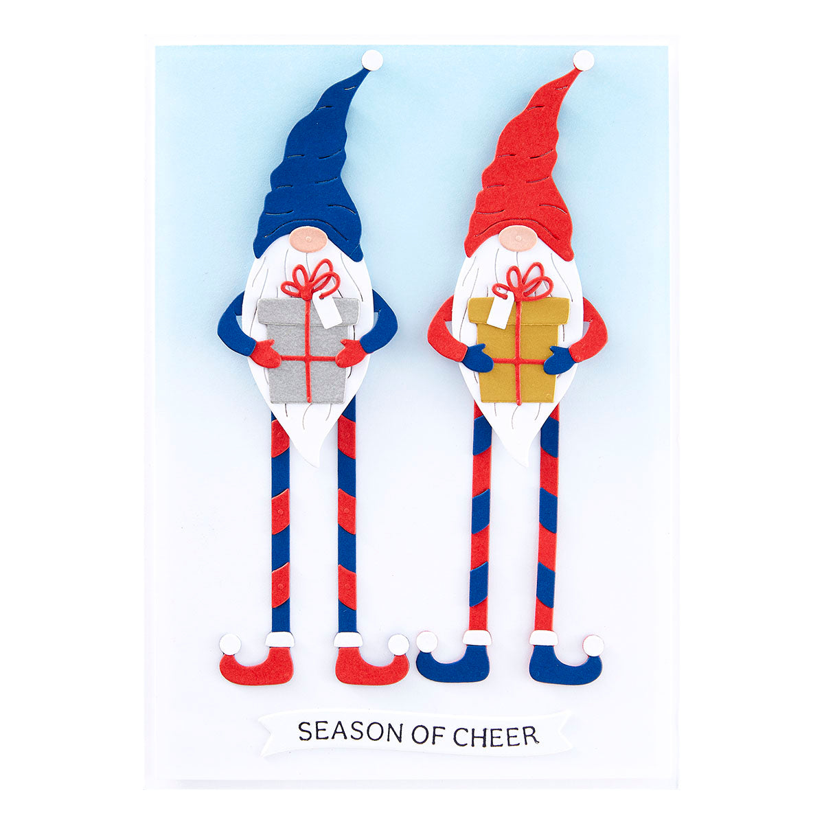 Spellbinders - Dancin' Gnome Etched Dies from the Dancin' Christmas Friends Collection