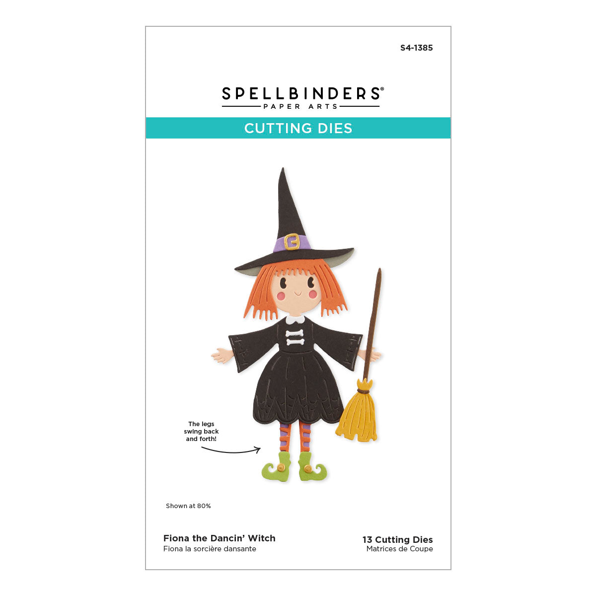 Spellbinders - Fiona the Dancin' Witch Etched Dies from the Happy Haunting Collection
