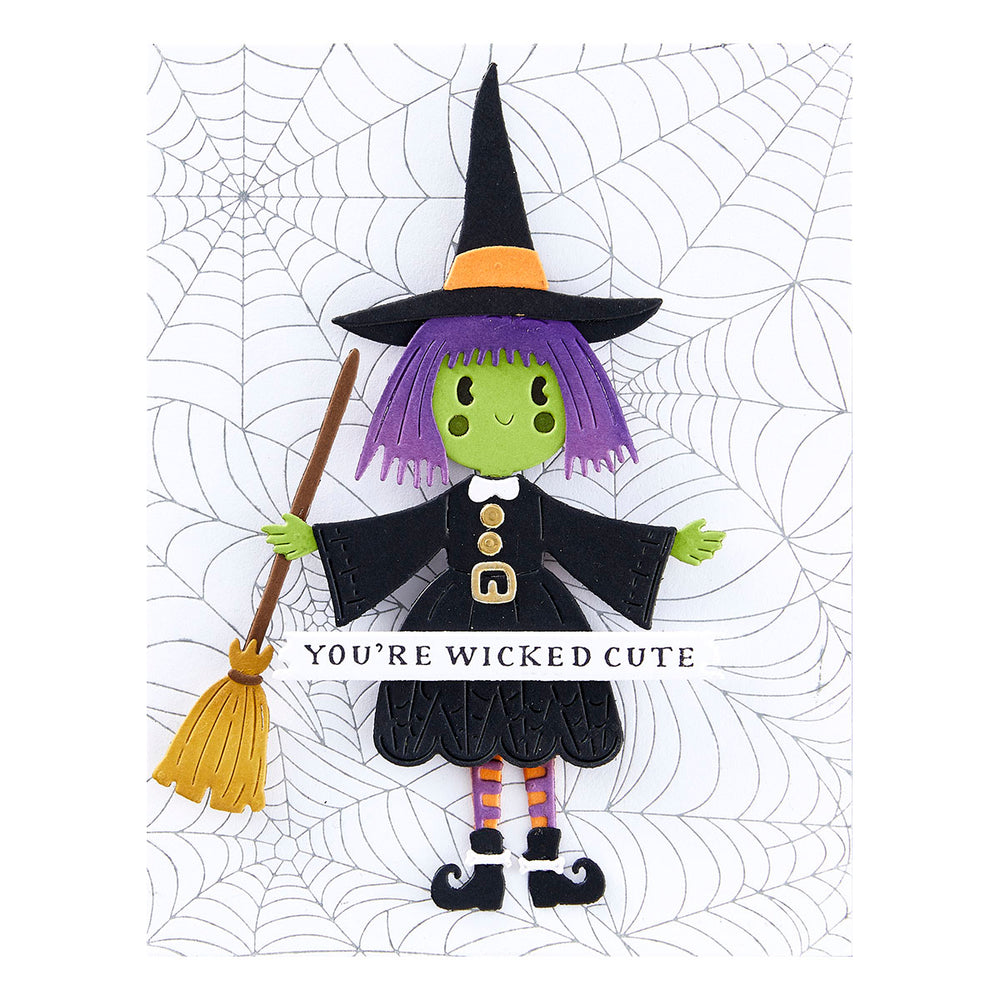 Spellbinders - Fiona the Dancin' Witch Etched Dies from the Happy Haunting Collection