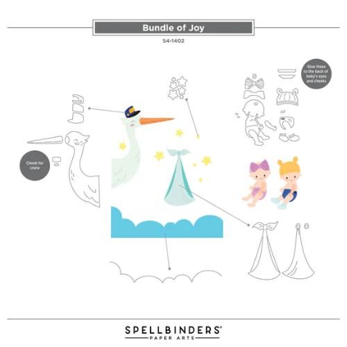 Spellbinders - Bundle of Joy Etched Dies from the Little Smiles Collection