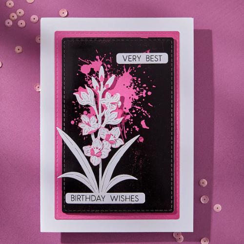 Spellbinders - Layered Gladiolus Etched Dies from the Wildflowers Collection by Lisa Horton