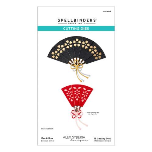 Spellbinders - Fan & Bow Etched Dies from the Spring in Kyoto Collection by Alex Syberia Designs