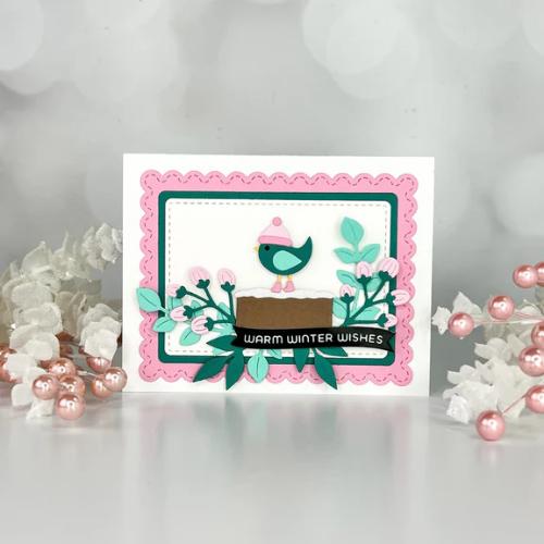 Spellbinders - Little Birdies Etched Dies from the All About Christmas Collection by Lisa Horton