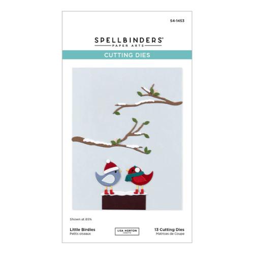 Spellbinders - Little Birdies Etched Dies from the All About Christmas Collection by Lisa Horton
