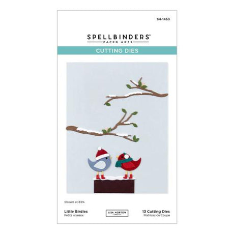 Spellbinders - Little Birdies Etched Dies from the All About Christmas Collection by Lisa Horton