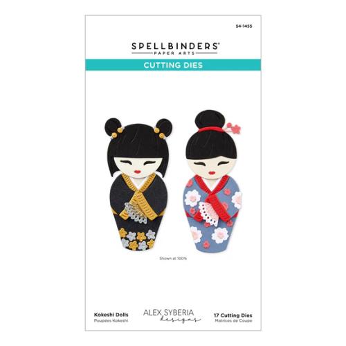 Spellbinders - Kokeshi Dolls Etched Dies from the Spring in Kyoto Collection by Alex Syberia Designs