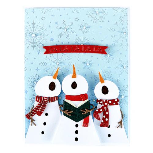 Spellbinders - The Snow Notes Etched Dies from the Wonderland Collection