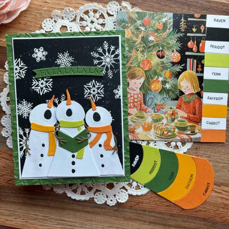 Spellbinders - The Snow Notes Etched Dies from the Wonderland Collection