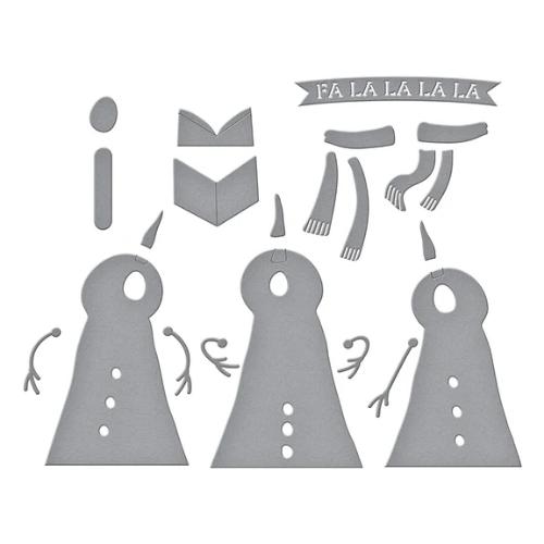 Spellbinders - The Snow Notes Etched Dies from the Wonderland Collection