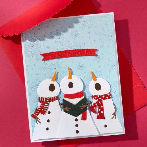 Spellbinders - The Snow Notes Etched Dies from the Wonderland Collection