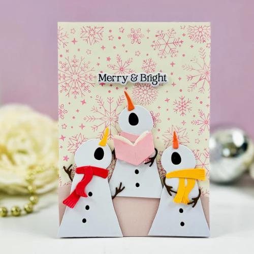 Spellbinders - The Snow Notes Etched Dies from the Wonderland Collection