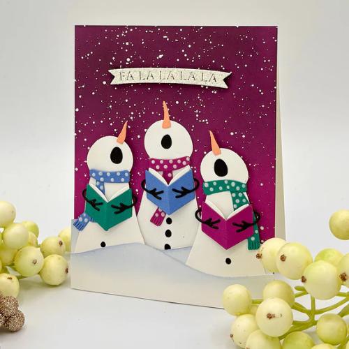 Spellbinders - The Snow Notes Etched Dies from the Wonderland Collection