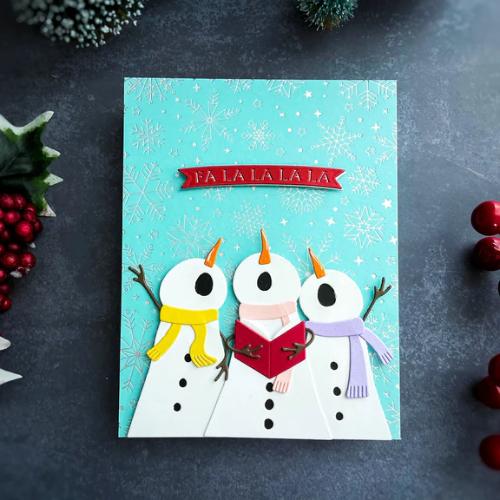 Spellbinders - The Snow Notes Etched Dies from the Wonderland Collection