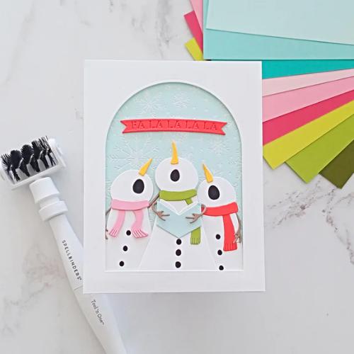 Spellbinders - The Snow Notes Etched Dies from the Wonderland Collection