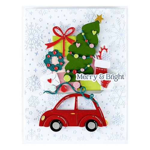 Spellbinders - Yuletide Ride Etched Dies from the Wonderland Collection