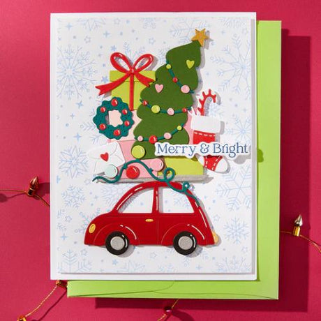 Spellbinders - Yuletide Ride Etched Dies from the Wonderland Collection