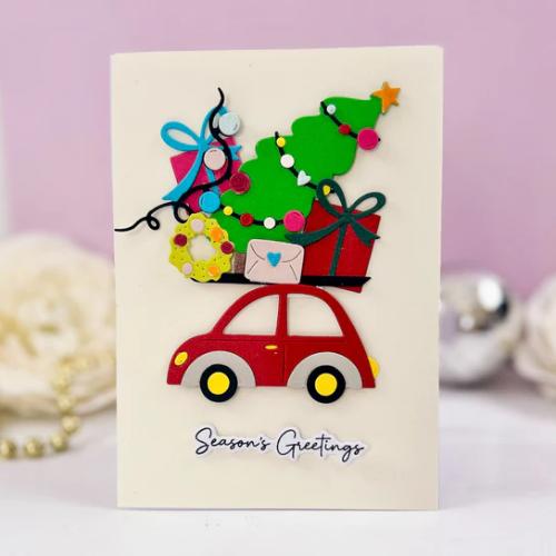 Spellbinders - Yuletide Ride Etched Dies from the Wonderland Collection