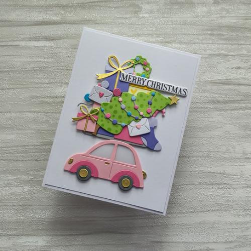 Spellbinders - Yuletide Ride Etched Dies from the Wonderland Collection