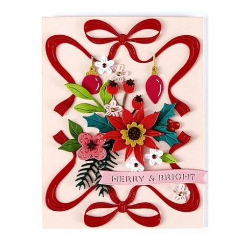 Spellbinders - Gifting Bow Etched Dies from the Merry Moments Collection
