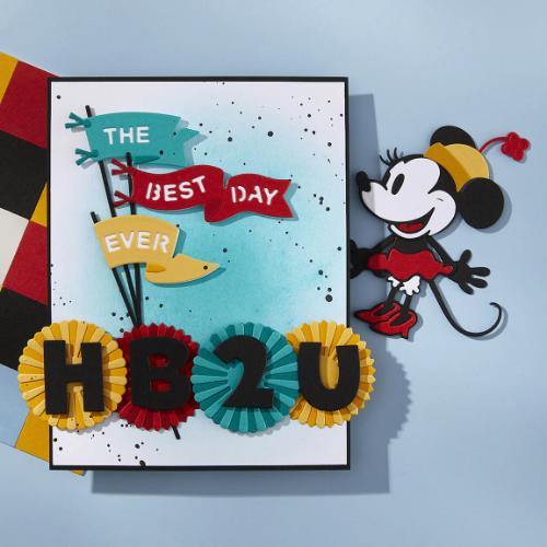 Spellbinders - Flags & Banners Etched Dies from the Say Cheese Classic Mouse Collection