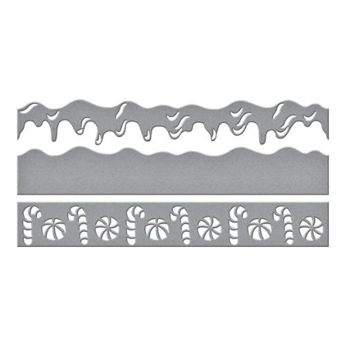 Spellbinders - Sweet Borders Etched Dies from the Candy Christmas Collection by Stamperia