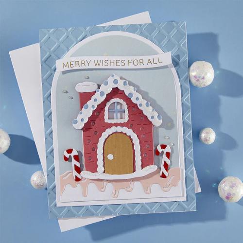 Spellbinders - Sweet Borders Etched Dies from the Candy Christmas Collection by Stamperia
