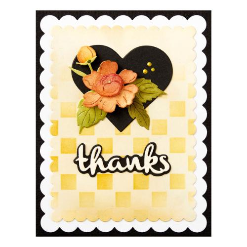 Spellbinders - Heartfelt Thanks & Scallops Etched Dies