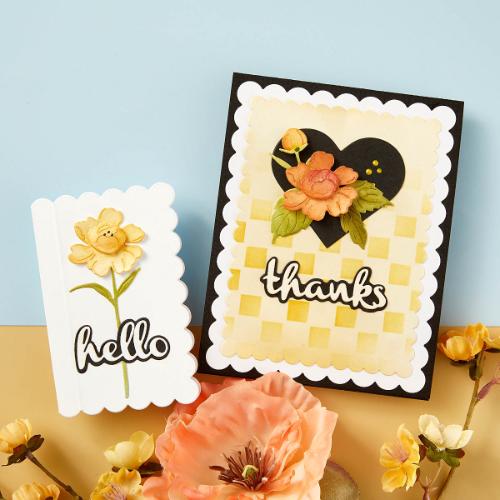 Spellbinders - Heartfelt Thanks & Scallops Etched Dies