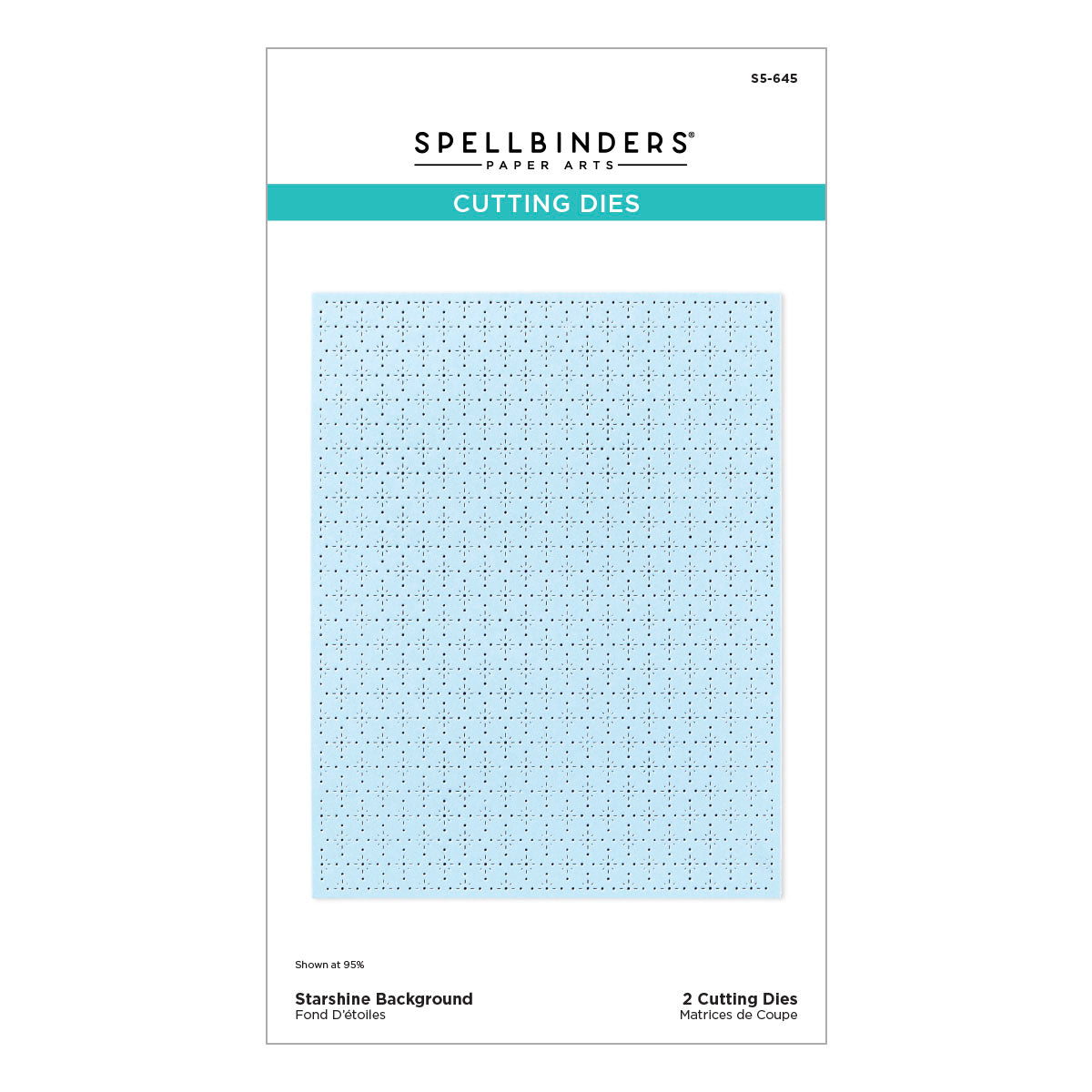 Spellbinders - Starshine Background Etched Dies