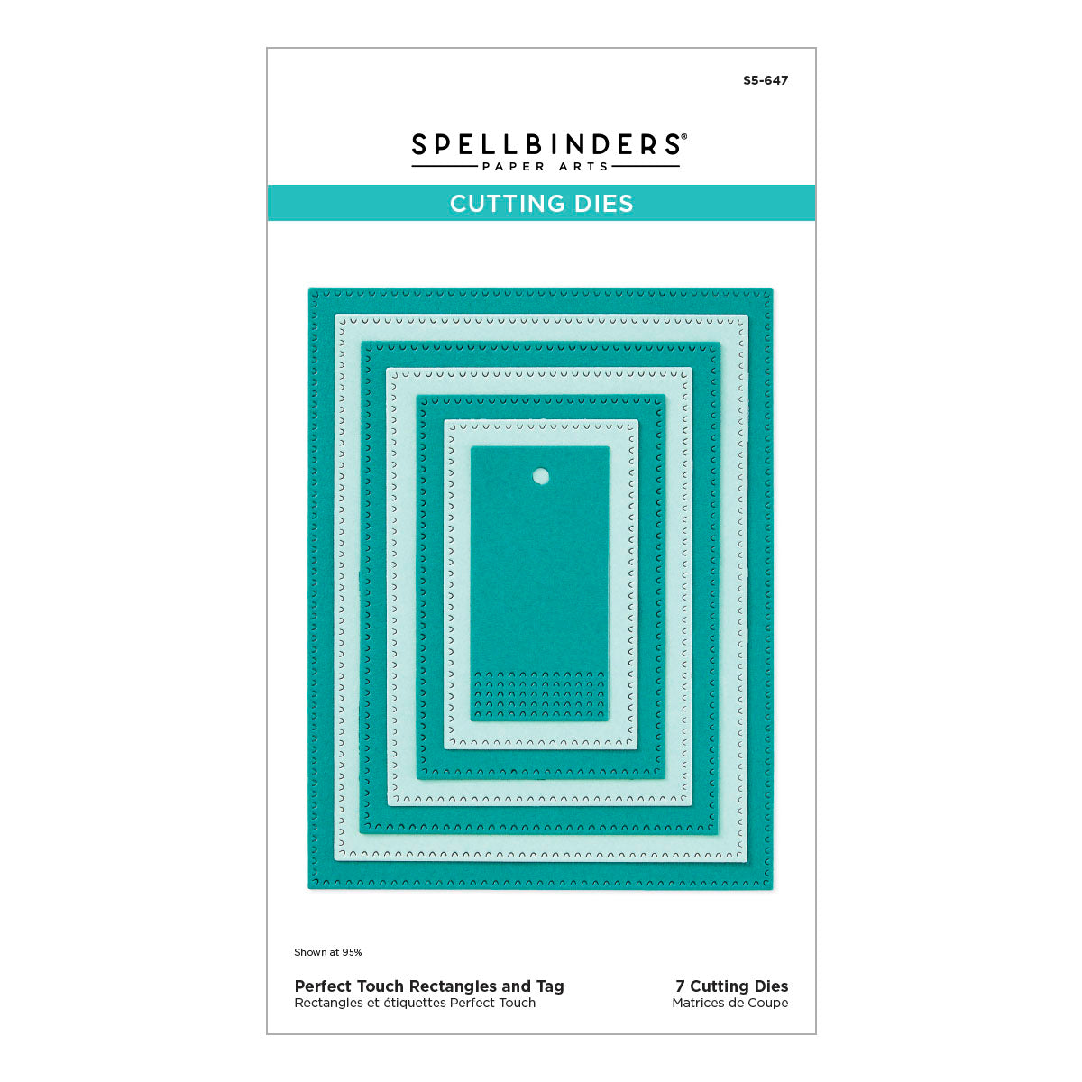 Spellbinders - Perfect Touch Rectangles and Tag Etched Dies from the Happy Hour Collection