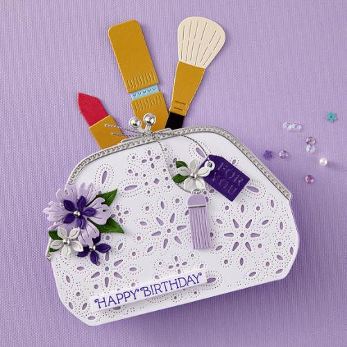 Spellbinders - Gorgeous You Makeup Bag Etched Dies from the Gorgeous You Collection